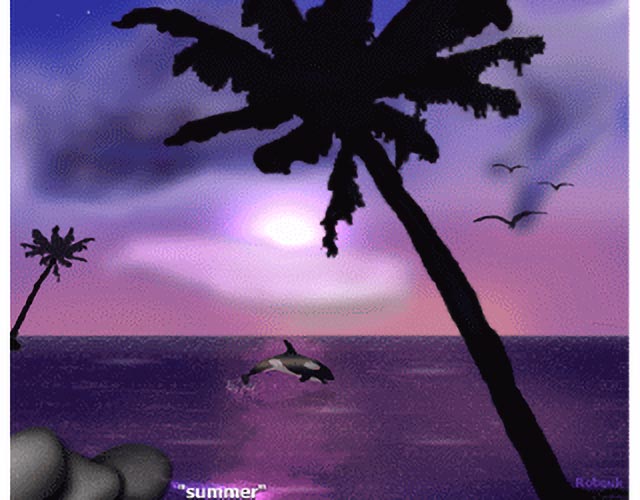 Airbrushed summer image made in Photoshop