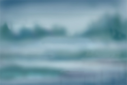 Hazy landscape walk-through image 1